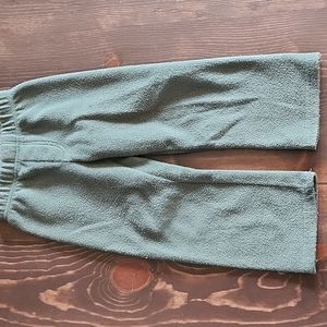 Green toddler fleece pants